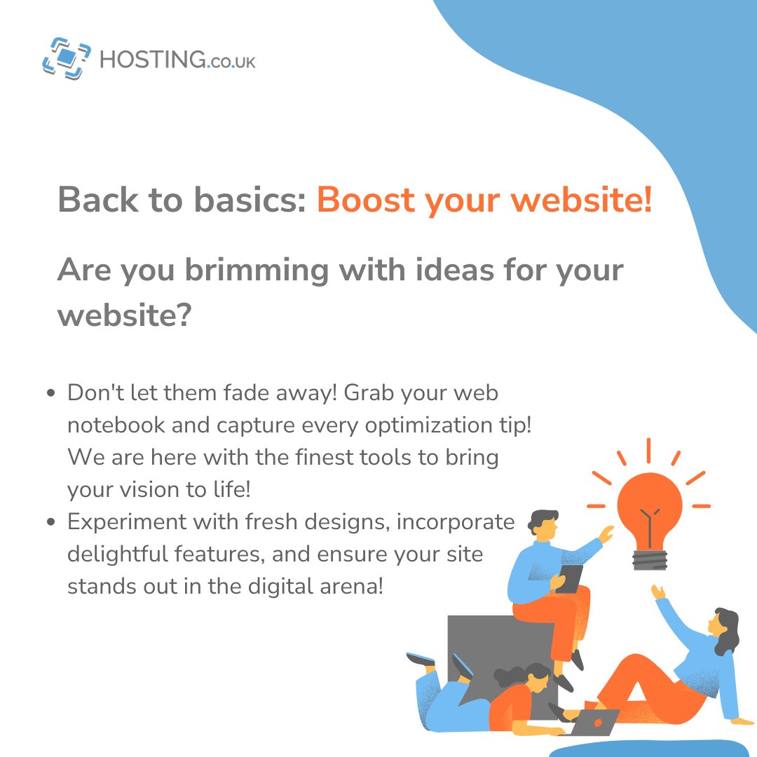 Hostingcouk1's tweet image. Overflowing with ideas for your website? 🌟 Grab your web notebook and start jotting down those optimization tips! ✍️

At Hosting.co.uk, we&apos;ve got the sharpest pencils in the drawer to bring your ideas to life! 🚀💡

#HostingUK #customwebpages