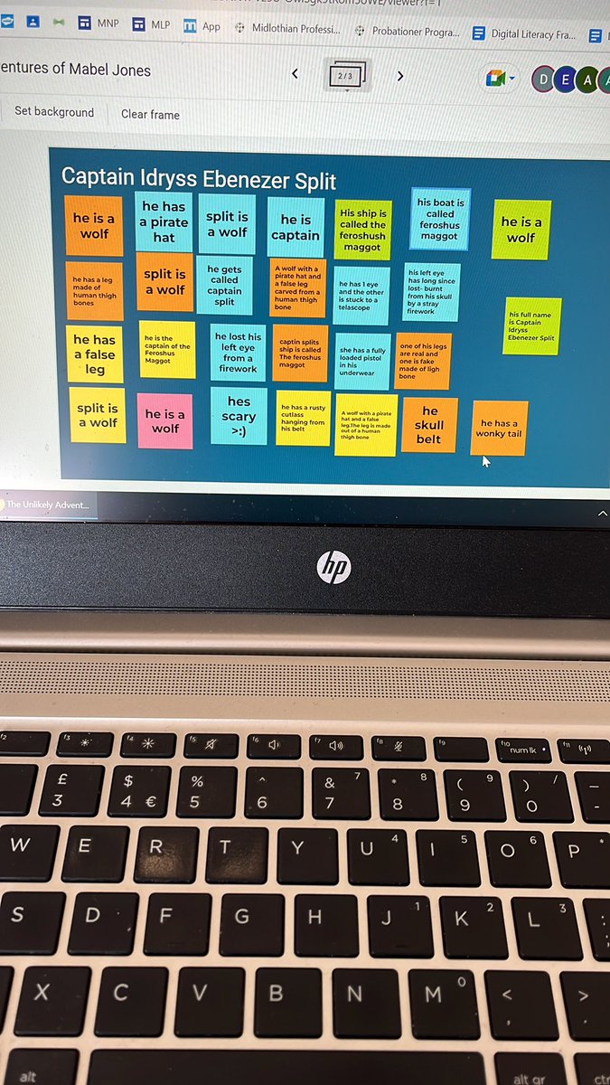 DanderhallPS's tweet photo. P6B have been using jamboards to create character mind maps for our new novel study! #mabeljones #thedeed https://t.co/ymUkV2lIfX