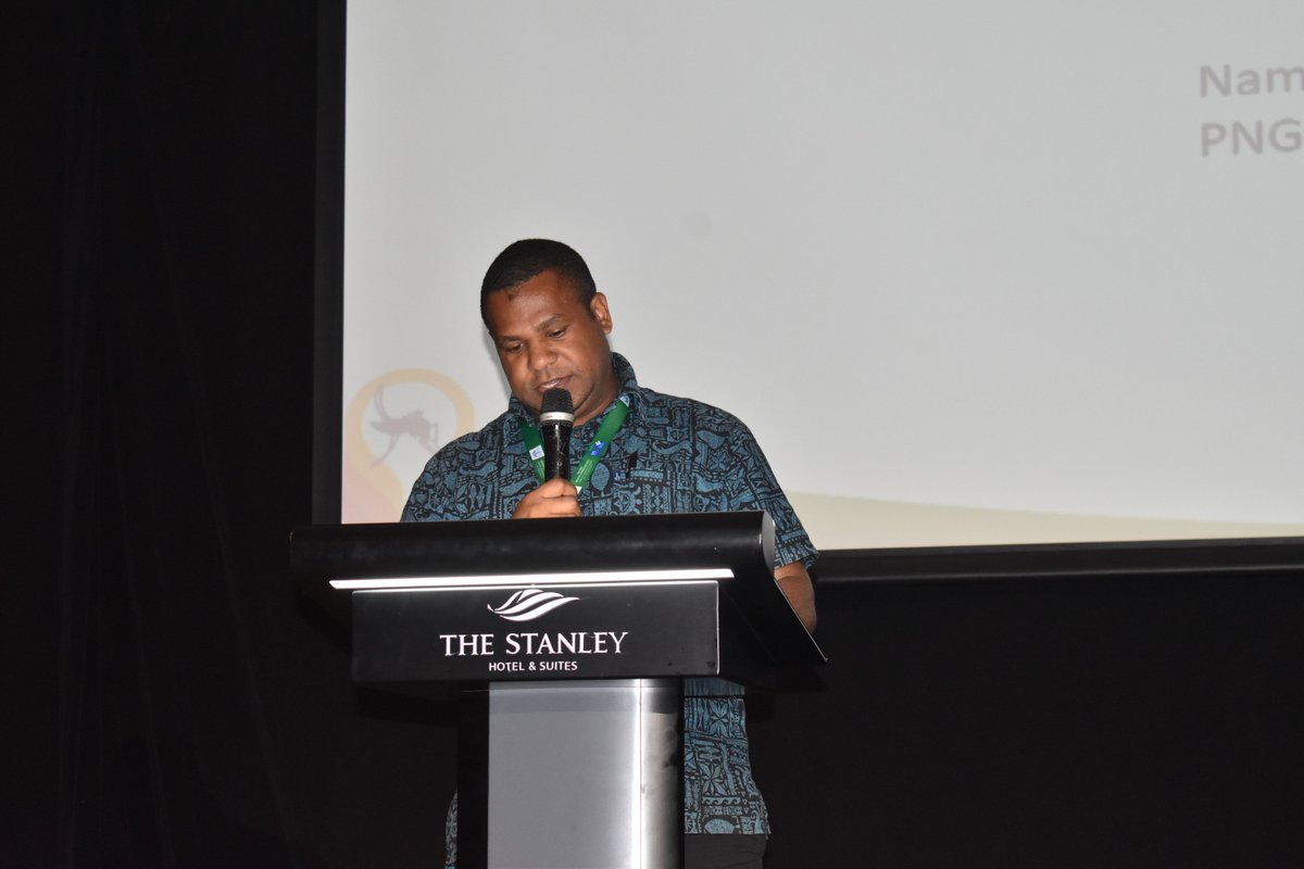 pngimr's tweet photo. PNGIMR's Zebedee Kerry told the 57th PNG Medical Symposium presentation about strengthening PNG's vector-borne disease sentinel surveillance data for use in decision-making. https://t.co/dZ1wmyDIuH