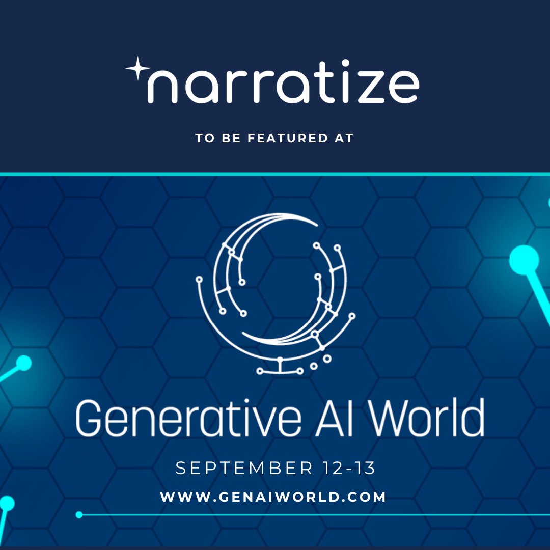 untoldcontent's tweet image. We&apos;re thrilled to be at #gaiworld conference! Top-of-mind topics for us: 
✨ Why #GenAI storytelling is crucial to innovation for globally recognized brands
✨ Identifying use cases for GenAI
✨ Jumpstarting GenAI in large orgs

Stay tuned for insights from the conference!