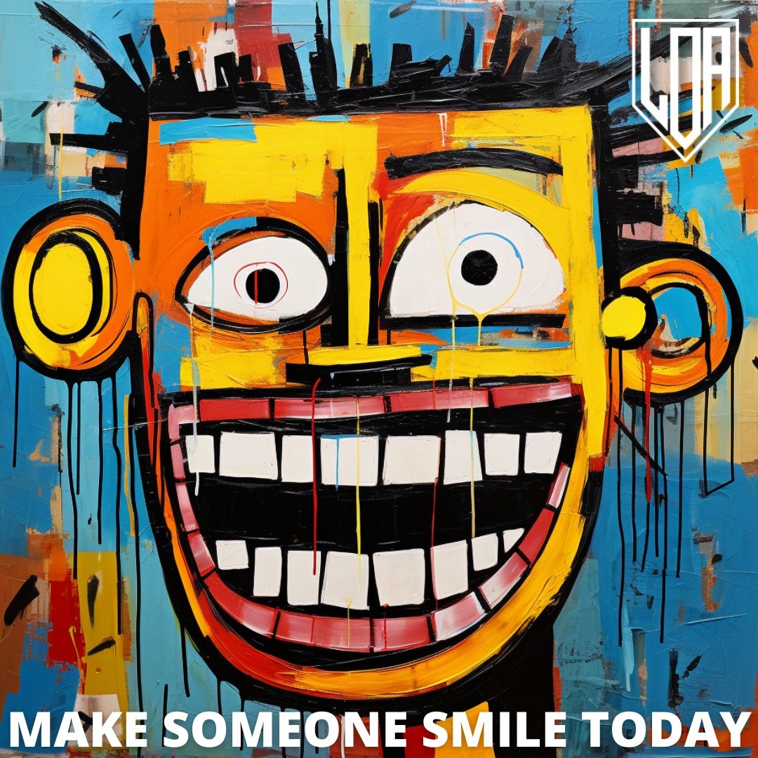 Lordofacca's tweet photo. 'Make Someone Smile' 2023 #ByLoA
It can make a little difference ✌️❤️
#smile #mentalhealth #kindness
#AIart #bedecent #friendliness https://t.co/7RinbevwEK