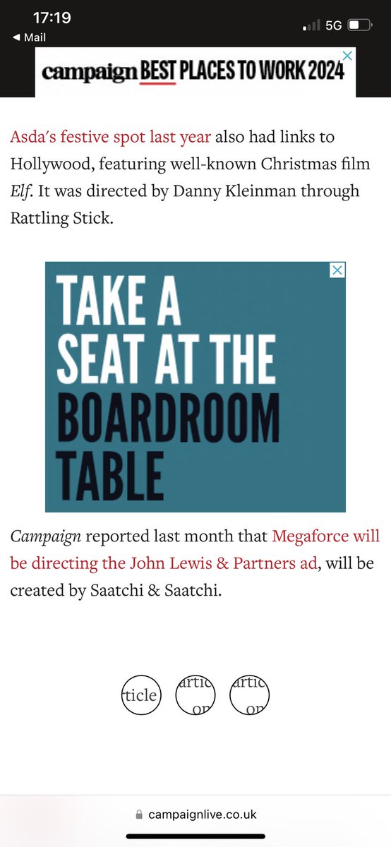 This race to win Christmas is getting out of control. We’re getting live updates of the entire process. What’s next? Live client sign off presented by Davina McCall? Where does it all end???