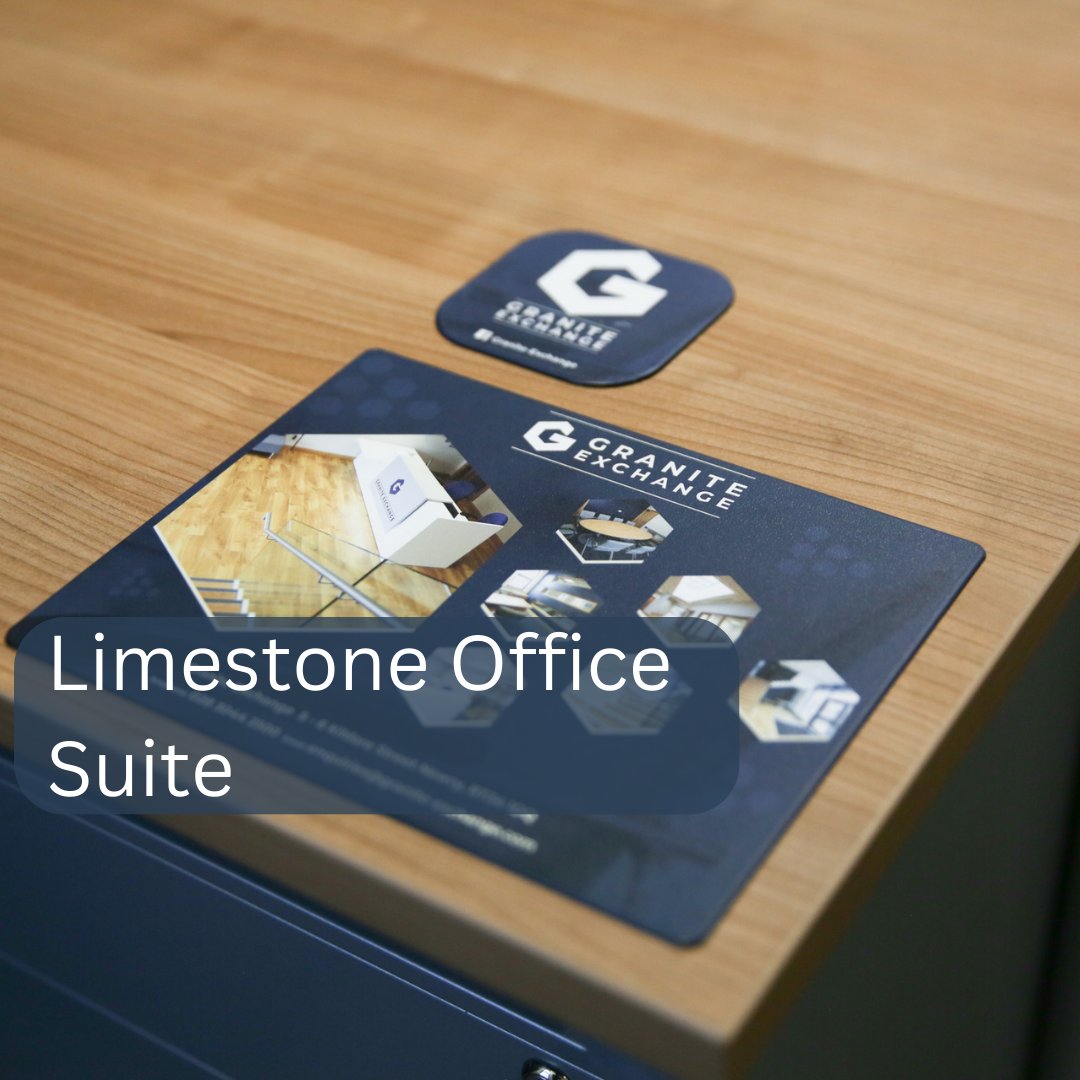 Check out our Limestone office suite! 

Limstone is located on our ground floor and is the perfect 3 person office.

To get in touch:
Call: 028 3044 3500
Email: enquiries@granite-exchange.com