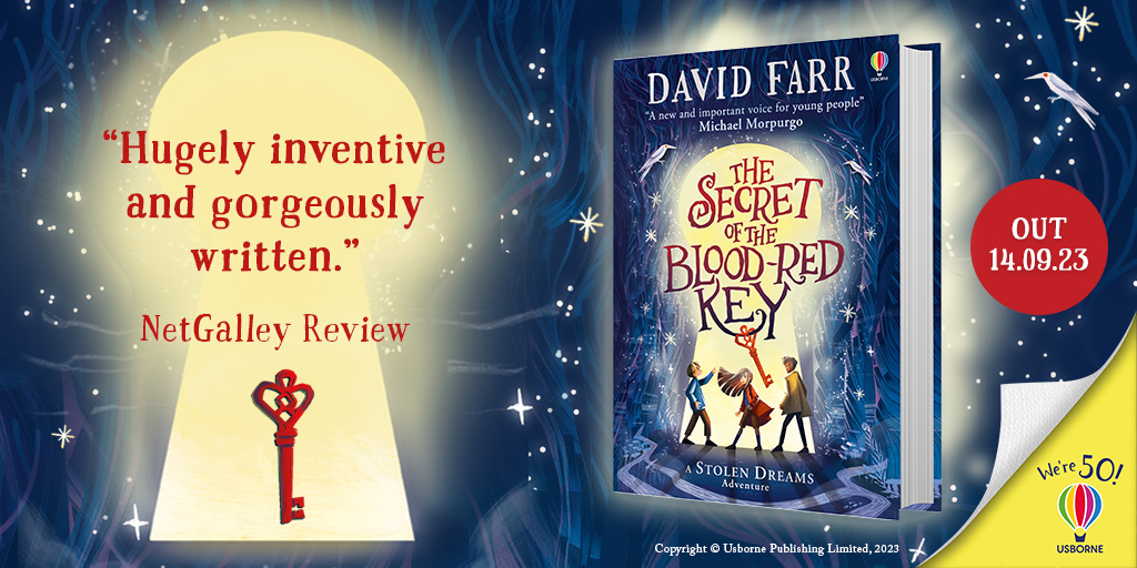 Usborne's tweet photo. Return to the Stolen Dreams Adventures this September in #TheSecretoftheBloodRedKey 🗝

Join Rachel Klein as she discovers what it means to be a Keeper of the Key in this magical story from #DavidFarr ✨ https://t.co/tYJpXjD5v6