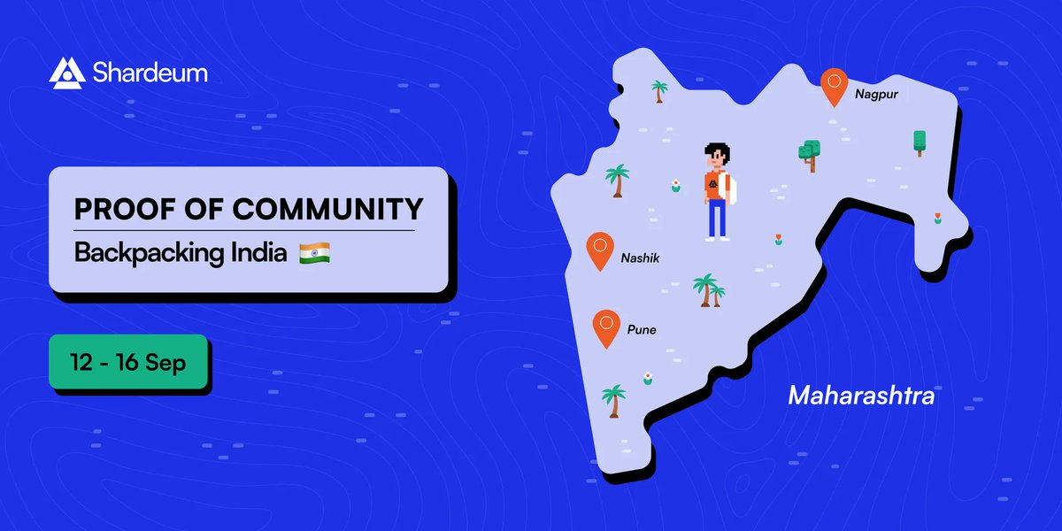 letsbuildweb3's tweet photo. 🛺🎣 MAHARASHTRA 🎣🛺
For the next 5 days, @0xchiragravi will be hosting workshop on basics of blockchain & @shardeum in 3 colleges in Maharashtra.
Follow the journey @ https://t.co/nEtAm2dFS8
#POCBackpackingIndia 🎒🇮🇳 https://t.co/TSCy0br3Om