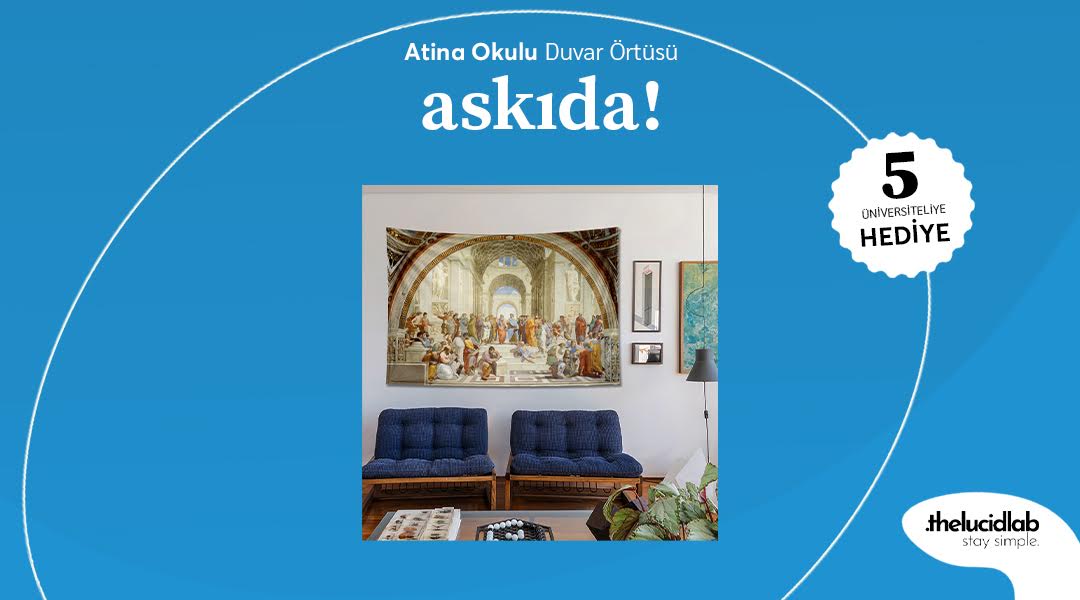 askidanevar's tweet photo. Askıda  @thelucidlab  desteğiyle “Atina Okulu Duvar Örtüleri” var! RT'leyen 5 üniversiteliye hediye! https://t.co/QZ3M6lpv4A