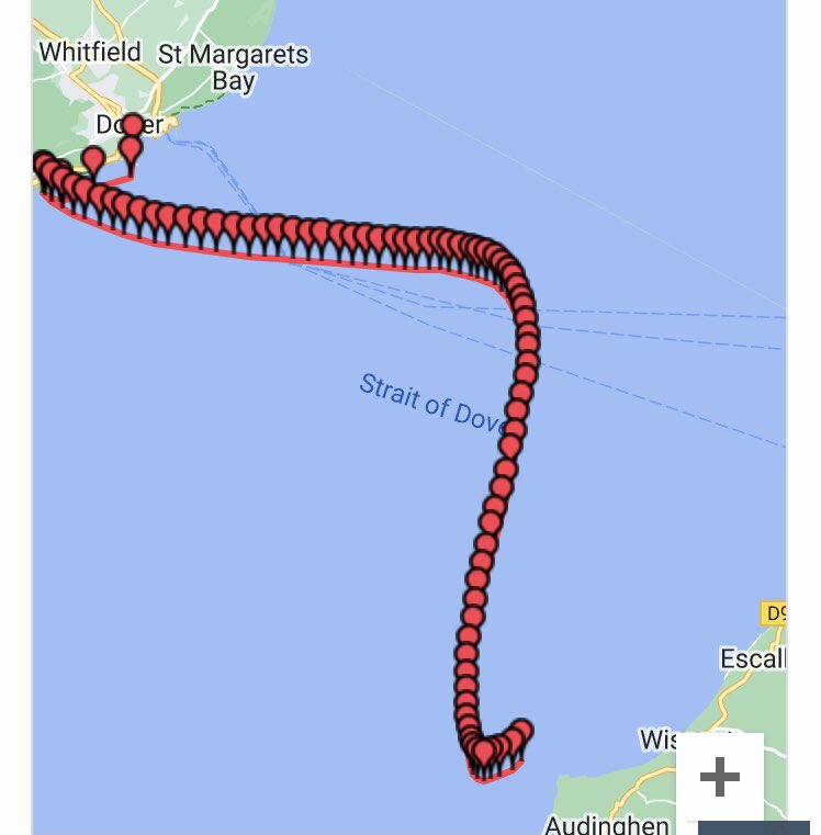 katiecoletv's tweet photo. Gill Castle’s support team on the pilot boat next to her sharing some great videos with us. She’s nearly in France. Howay man Gill!! @itvtynetees #channelswim https://t.co/SdrqhqirsQ