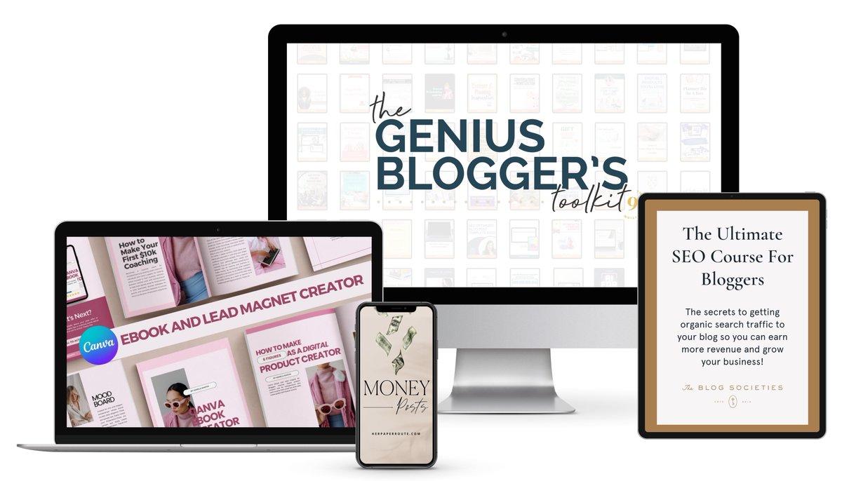 The Genius Blogger's Toolkit is now available! Get 58 resources that will help you monetize your blog! Click here: getyourbundle.kartra.com/page/TGBTK2023… #blogger #ad #socialmedia #blogdreamRT
@bloggingbees
@LovingBlogs
@TeacupClub_
#bloggershub #bloggersunitedx
@_TeamBlogger