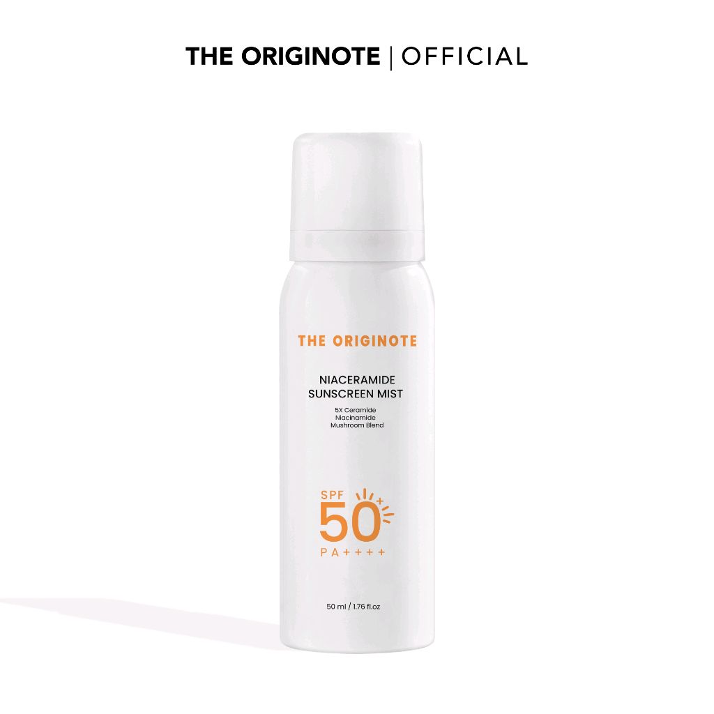 Cek [Pre order] The Originote Niaceramide Sunscreen Mist SPF 50 PA++++ - Sunscreen Spray Melindungi Wajah dari Sinar Matahari dan Mencerahkan with Niacinamide Ceramide dengan harga Rp42.000. Dapatkan di Shopee sekarang! shope.ee/9esdYYYX3s?sha…