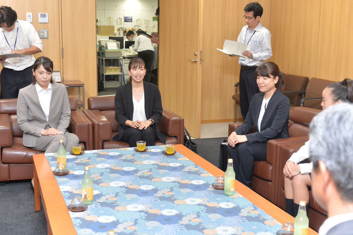 imizu_spo's tweet image. 「チア選手８人が全国大会の結果を報告」

チアリーディングチームPUPPYSに所属し、８月に東京都で行われたJAPAN CUP2023チアリーディング日本選手権大会に出場した選手８人が９月１２日、射水市役所を訪れ夏野市長（本協会長）に結果を報告した。

#射水市 #PUPPYS #チアリーディング #ジャパンカップ