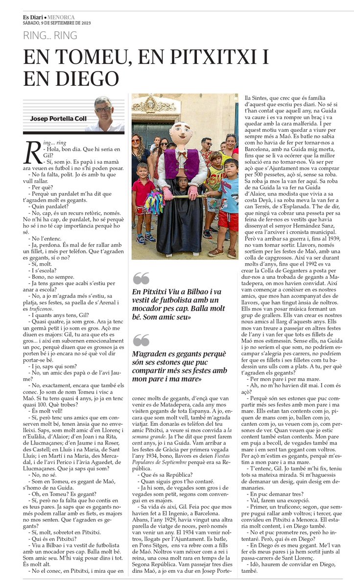 PortellaColl's tweet image. El ring.. ring d'aquesta setmana