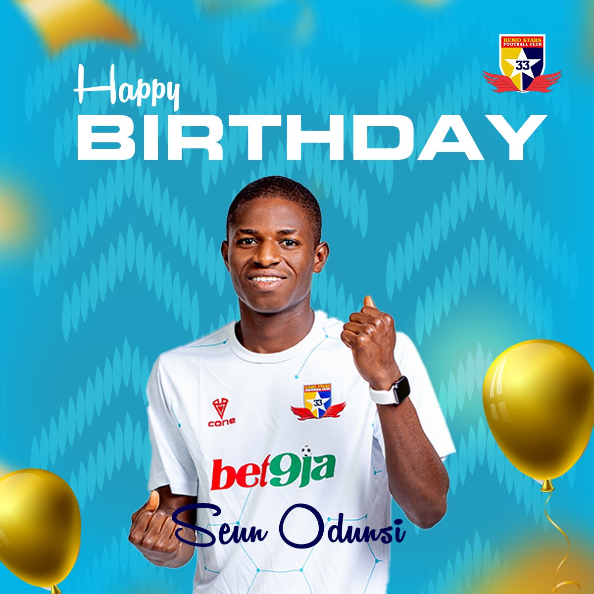 RemoStarsSC's tweet image. Happy Birthday, Oluwaseun Odunsi 🎈

#HappyBirthdayOdunsi