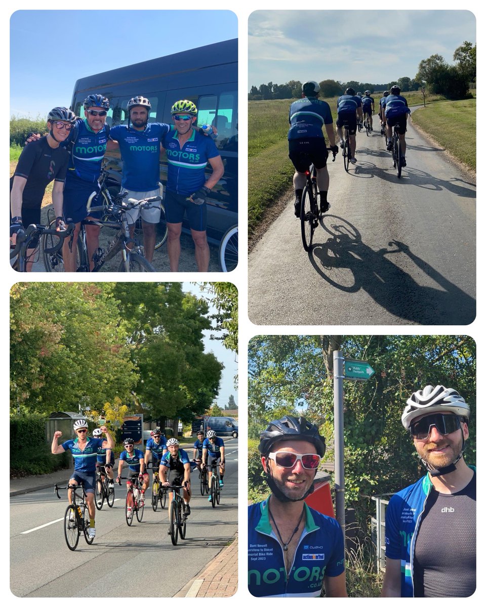ActioninMind's tweet photo. Congratulations to the @motorscouk team who cycled 100km in memory of their colleague Dani Newell. 

They have raised over £4000 👏

Your efforts will help us continue supporting people with their mental health.

Thank you very much for your support 🙂

https://t.co/2WuJ8eds8G https://t.co/uMa6s6EPKN