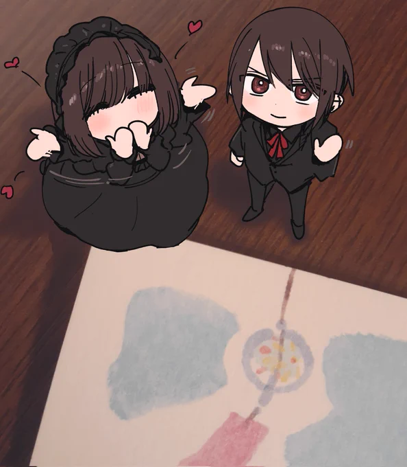 お手紙を頂きました情けない話死神坊ちゃんの連載が始まった頃お手紙は全部返していたのですが、どなたのお手紙返したかド忘れしてしまいずっとお返事出来ずにすみませんでしたこれからなるべく絵を入れてXで届いたよ報告していこうと思いますいつも有難うございますすべて宝物入れに入れてます 