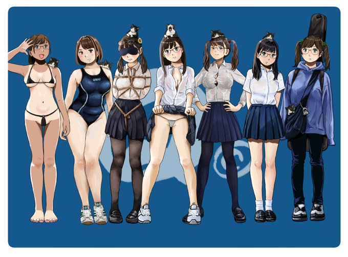 #このタグをみた人はド正面イラストを貼る 
ド正面いろいろ取り揃えておりま～す😋 