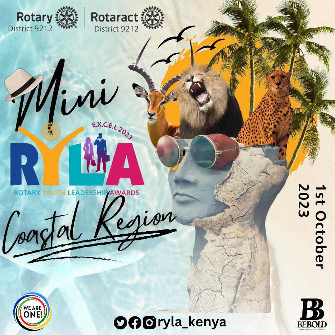 KenyaRyla's tweet photo. Get ready for a coastal adventure like no other! The Mini Rotary Youth Leadership Awards (RYLA) are making waves in the Coastal Region of Kenya, and you're invited to ride the leadership tide with us. ๐โโ๏ธ
#MiniRYLACoastal #LeadershipAdventure #SaveTheDate #weareone #bebold https://t.co/dG47XB29zb