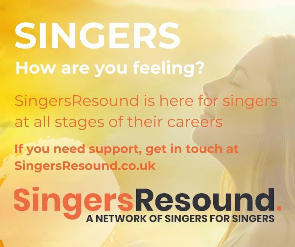 If something is affecting your ability to perform - be it physical or mental illness, trauma, or a life event - we are here for you. If you’re struggling, get in touch. singersresound.co.uk
