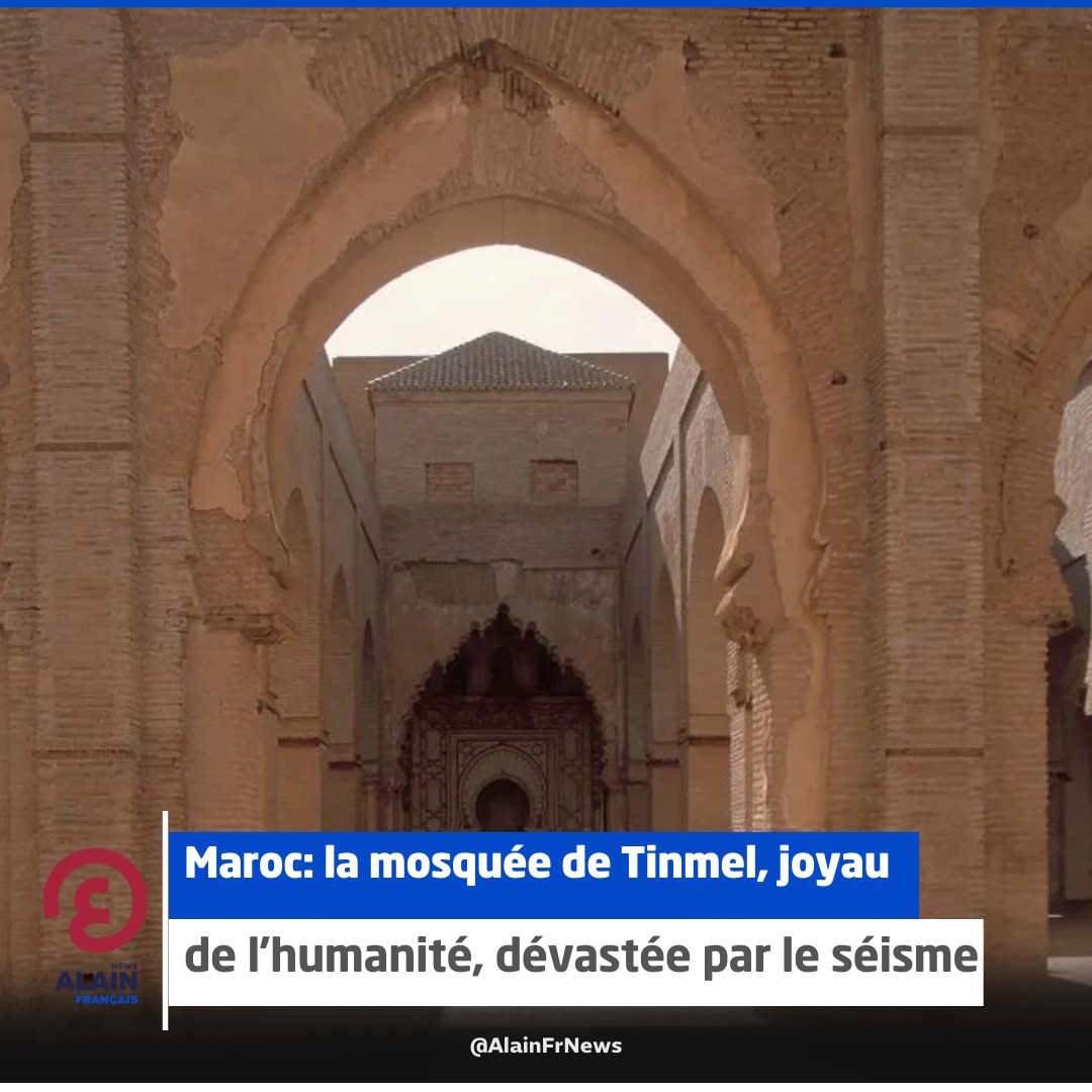 AlainFrNews's tweet photo. En images : la #mosquée de #Tinmel, joyau de l’humanité, dévastée par le #séisme
#seismeaumaroc
#Tesyeuxsurlemonde https://t.co/VbDTMRQQlm
