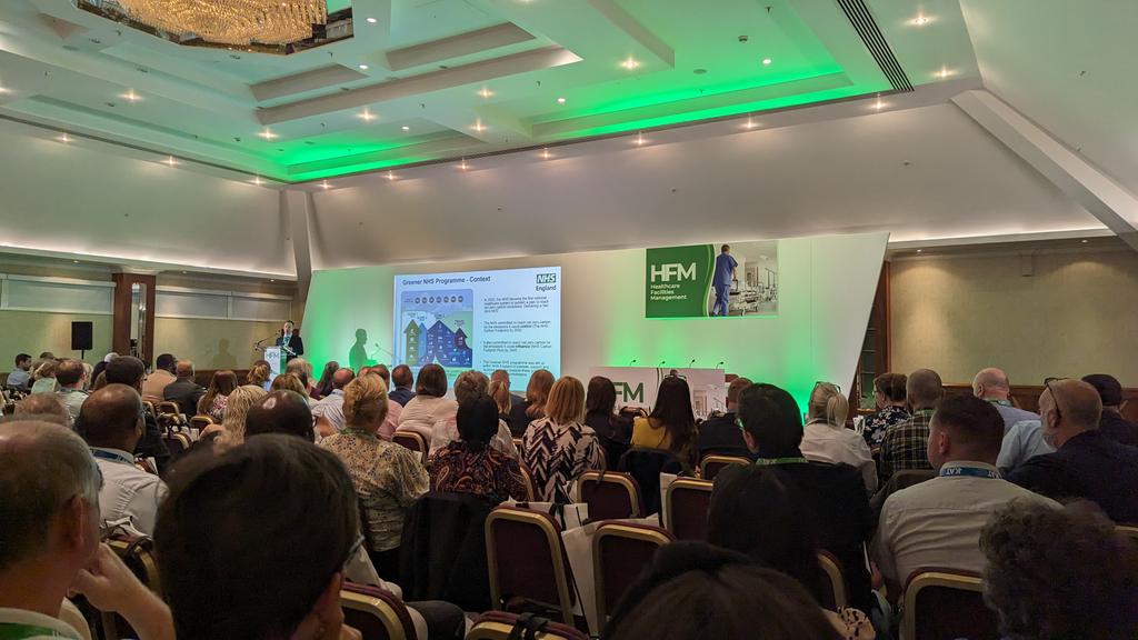 At the Healthcare Facilities Conference today with a focus on net carbon zero @knowlex <a href="/SWBHnhs/">SWB NHS Trust</a>