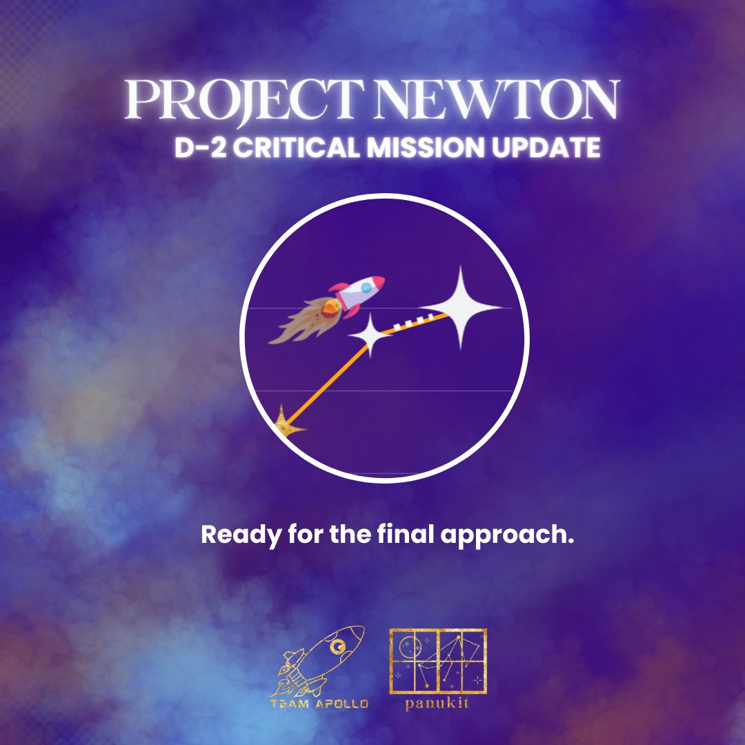 Apollo1One's tweet photo. ⚠️RE: #ProjectNewton⚠️
The final approach is the most perilous part of our journey. Will our mission succeed or will critical systems fail during landing?
DM us to help deliver our mission safely to Professor Pablo!
PABLO 2NAY NA MAHAL
@SB19Official #SB19
#SB19_PABLO @imszmc https://t.co/TBiG2bMLmi