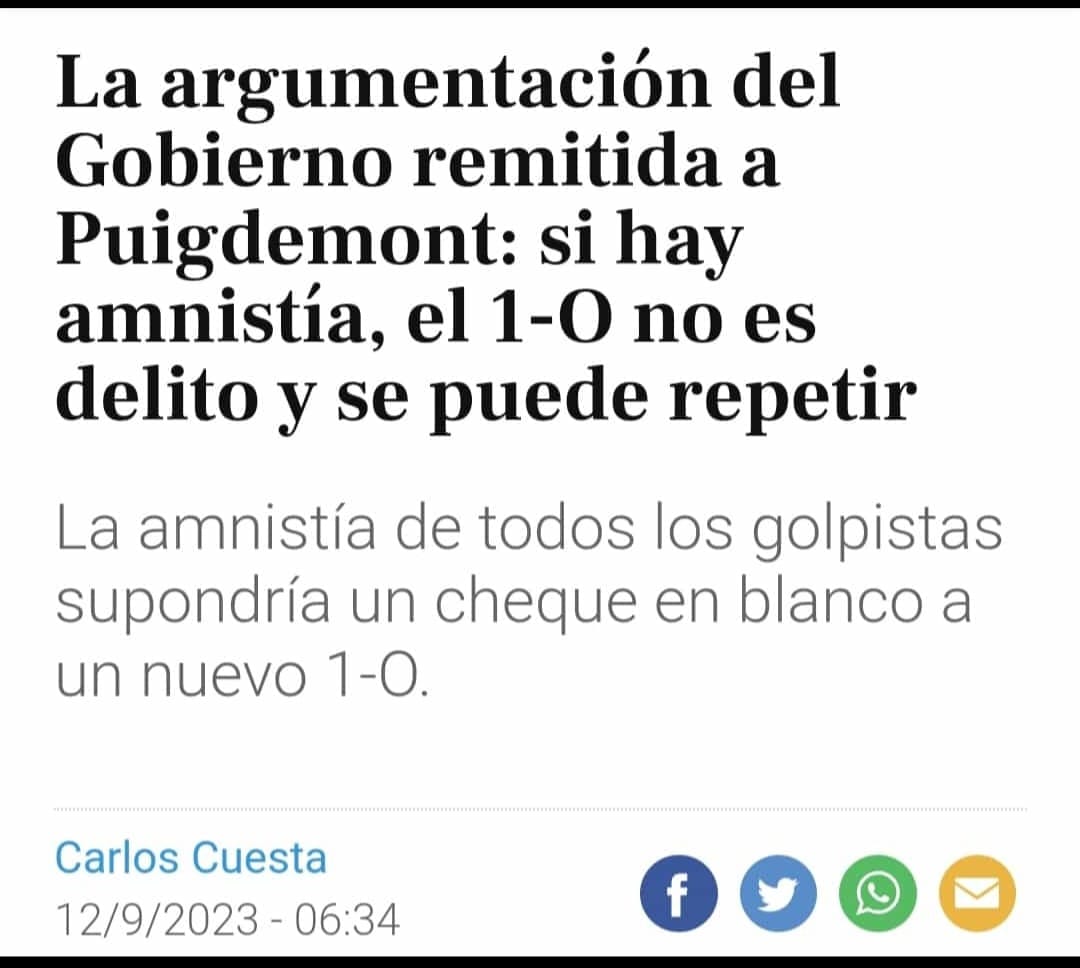 Y yo que siempre he creído que vivía en un país democrático y constitucional.
Estamos a las puertas de Venezuela,que también creían que jamás podría pasarles
#SoloVoxMeRepresenta