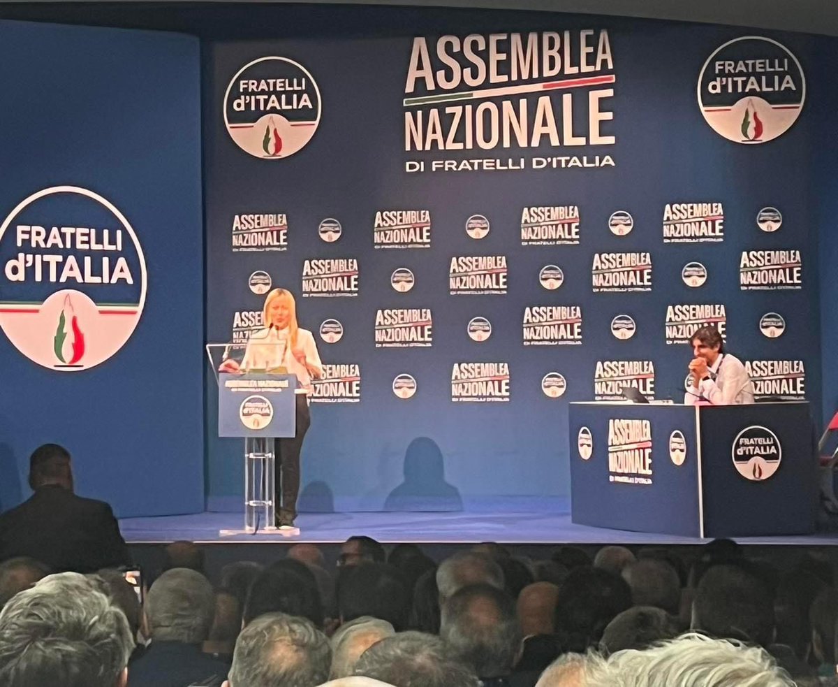 Relazione del Presidente #GiorgiaMeloni all’Assemblea Nazionale di #FratellidItalia.

È stato un anno intenso e ricco di soddisfazioni, essere alla guida del Governo ci rende orgogliosi e consapevoli di quanto possiamo e dobbiamo fare per l’Italia.