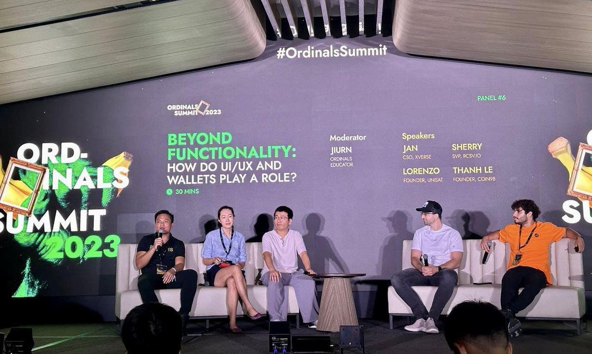 coin98_wallet's tweet photo. Our Founder, @imlethanh98, is sharing great insights at #OrdinalsSummit 🔥

Join us now to see how Web3 product design can transform users experience in #Bitcoin and get a sneak peek of our @coin98_bitcoin 😎 https://t.co/eTRRoRZtlk