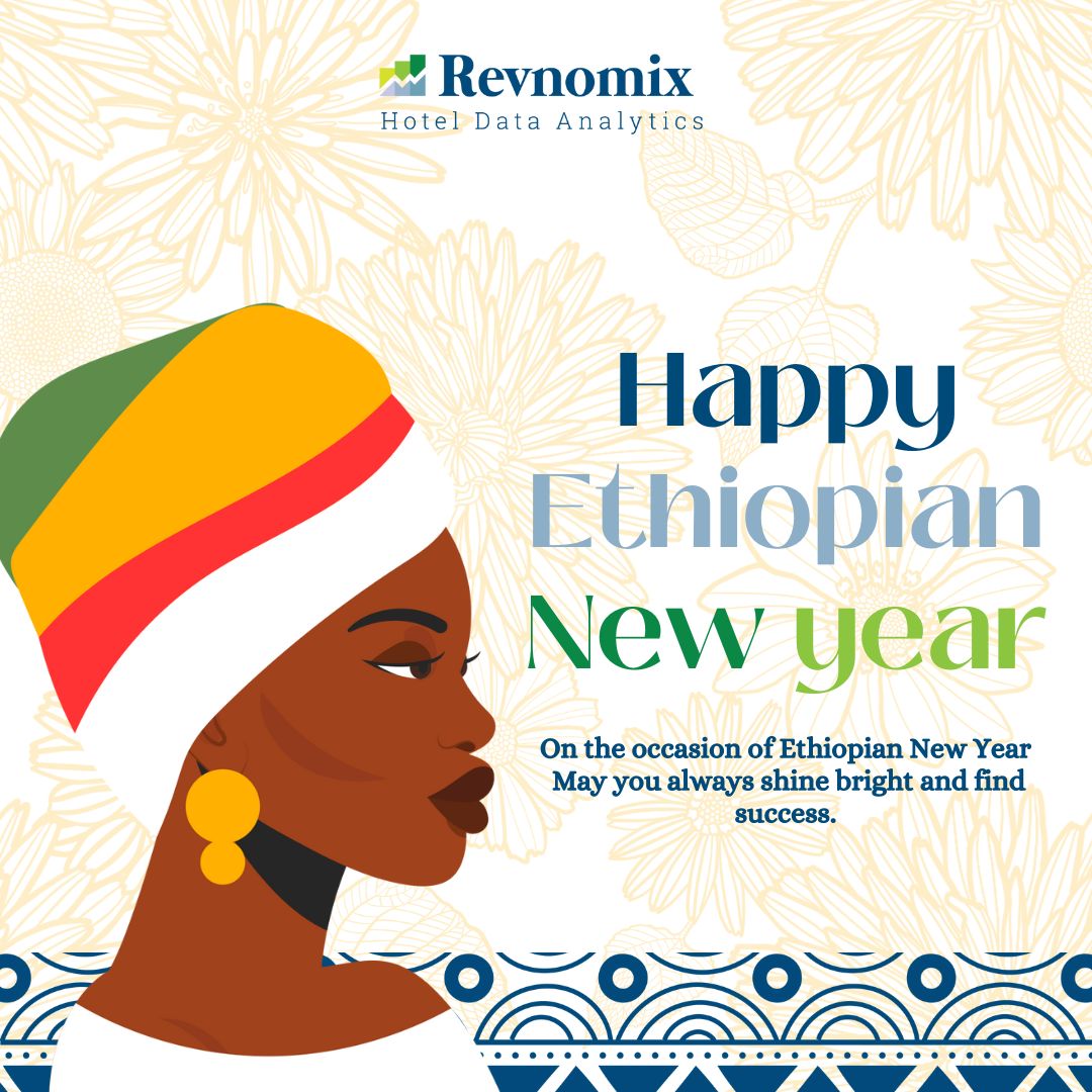 Revnomix's tweet photo. @Revnomix extends warm wishes to all our #Ethiopian friends &amp; partners, as you #celebrate the arrival of the #EthiopianNewYear. May this new year bring you joy, prosperity &amp; countless opportunities for #growth &amp; #success.

#hotels #hospitality #management #revenue #performance https://t.co/0gALt1hZXl
