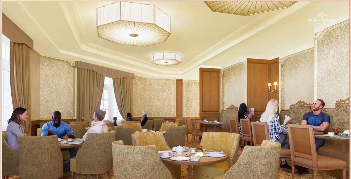 DLPReport's tweet photo. 👑 Deluxe rooms at the Disneyland Hotel will also have access to a new lounge, separate from the Castle Club. https://t.co/SexCsBhZTK