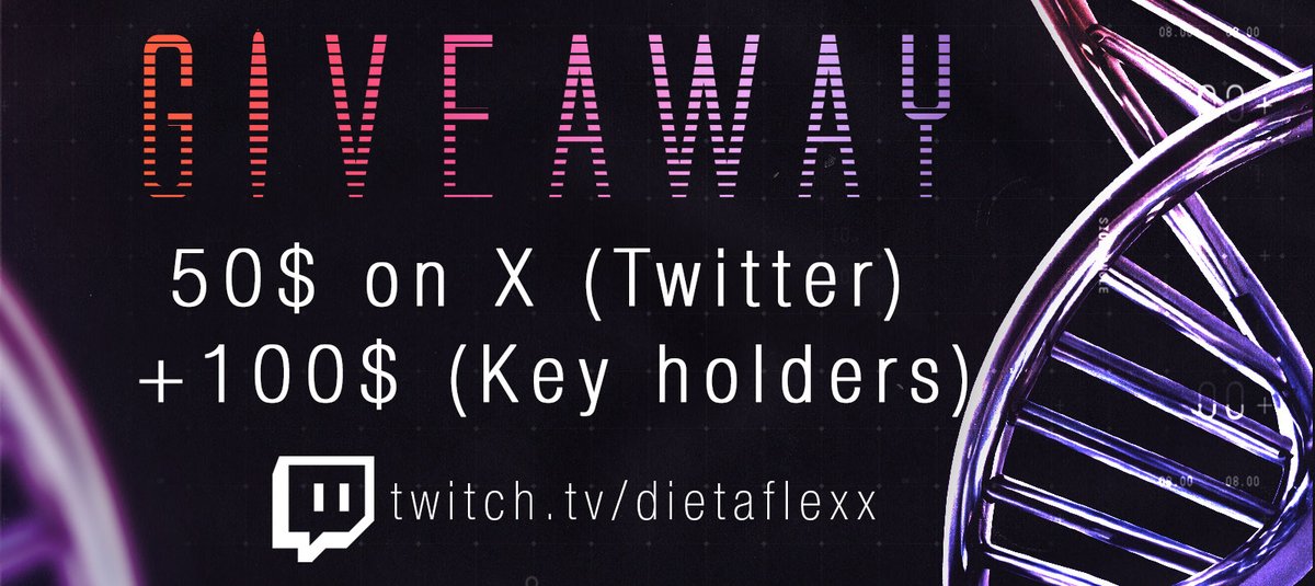 🎉50$ Giveaway to anybody on X:

Follow <a href="/DietaFlex/">DietaFlex</a> 
Repost 
Leave a comment with your longterm spot bag (mine is $ETH)

Winners extracted randomly on the Twitch livestream Thursday 14th Sep

Also 100$ will be given away to one #Friendtech Key Holders this week