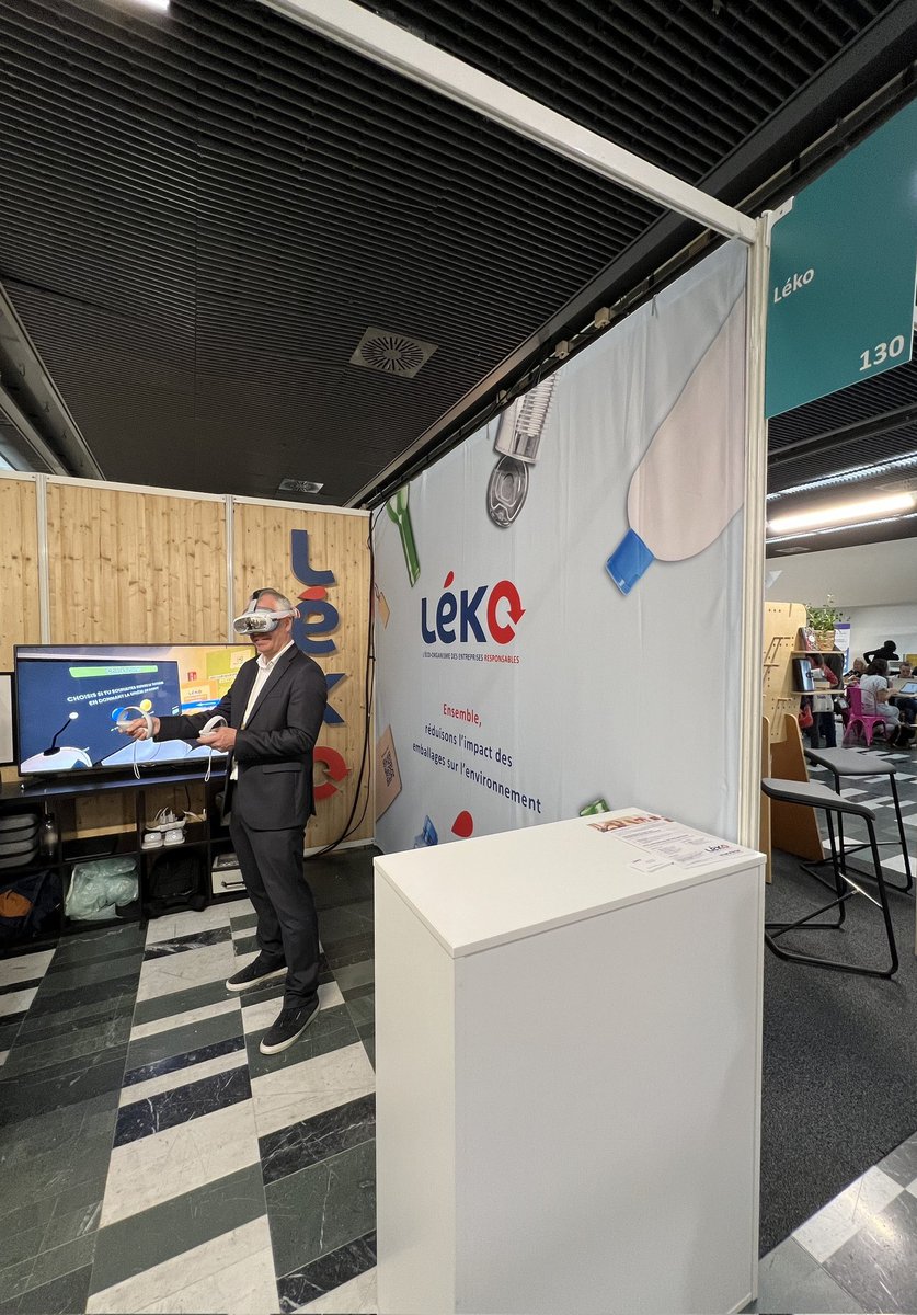 Passez nous voir à <a href="/PRODURABLE/">Salon PRODURABLE</a> sur le stand 130, @leko_organisme vous proposera un test en #VR des  gestes de #tri.
#ecoorganisme #économiecirculaire
#emballages