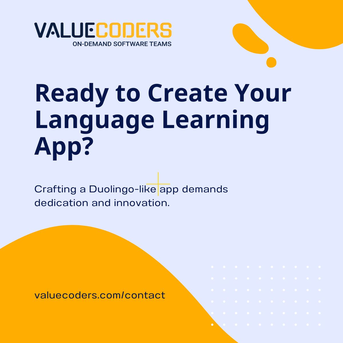 Looking to tap into the booming language learning market? Check out our latest blog post to discover how you can develop your own language learning app like Duolingo. valuecoders.com/blog/app-devel… #AppDevelopment #MobileApps #EdTech #ValueCoders