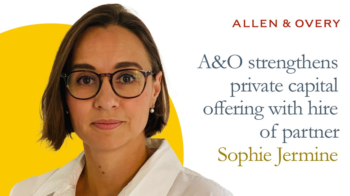 We are pleased to announce the hire of Sophie Jermine, who will join our London office as a partner in the Corporate practice. ow.ly/qkFU50PKsYr