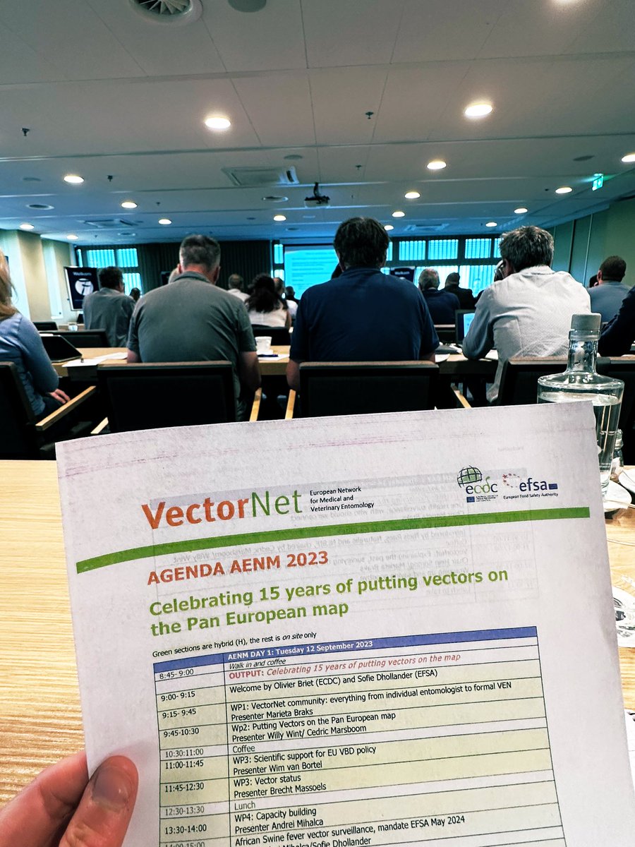 IDeblauwe's tweet photo. At the Annual Entomological Network Meeting (AENM) of #vectornet celebrating 15 years of vector mapping. Exciting to meet old and new colleagues!  @ECDC_EU @EFSA_EU @ITMantwerp https://t.co/cBi6P1LcPD
