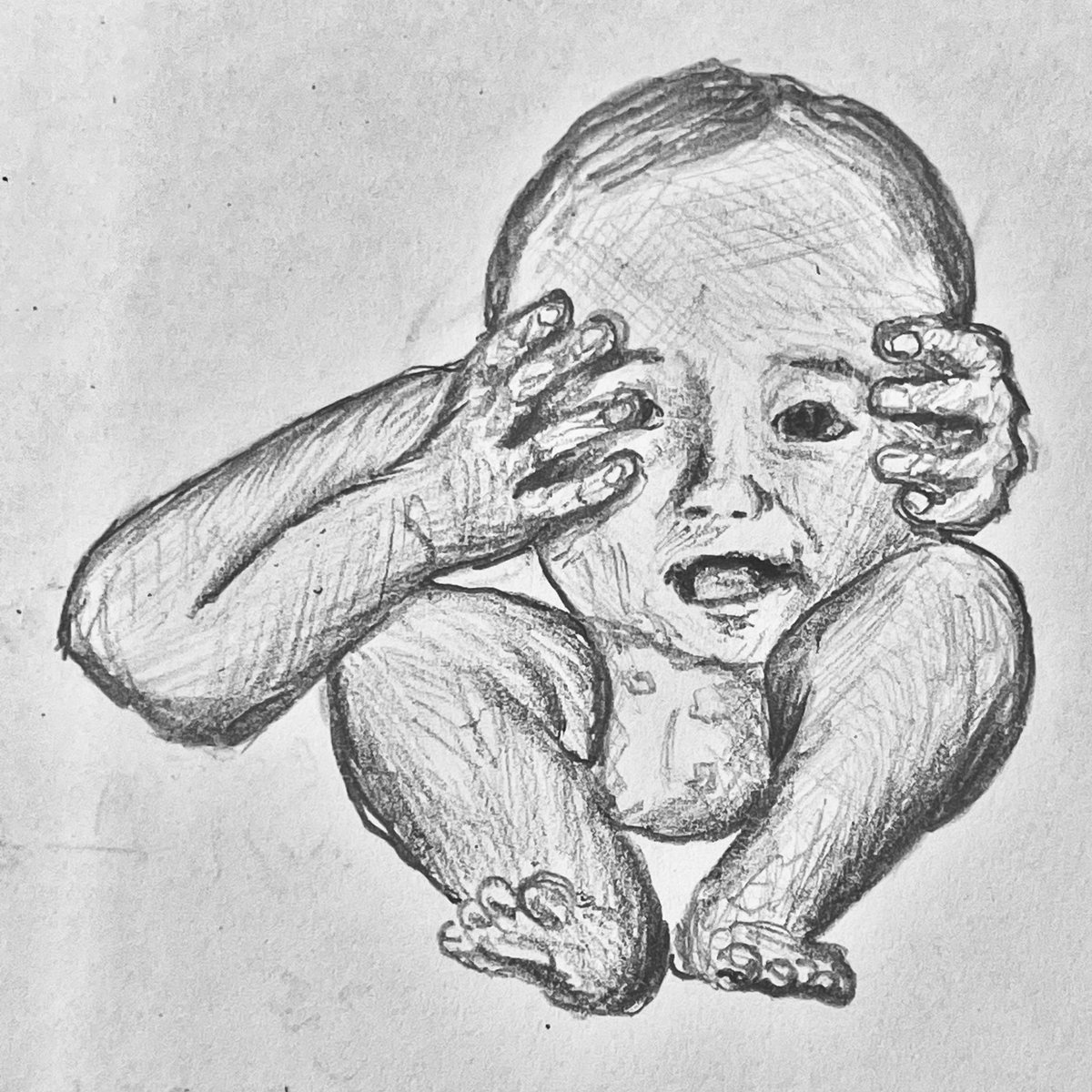 peap_Peap_PEAP's tweet image. 課題やらなきゃなのにパンパースの似顔絵落書きしちゃった…