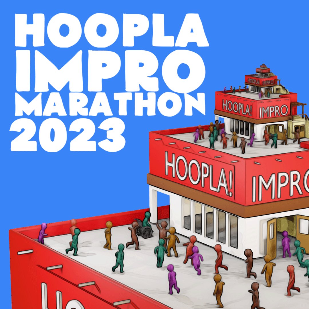 Hoopla Impro Marathon is BACK with shows running night and day Friday 22nd to Saturday 23rd September. Full line up announced soon! We are still going through application and will try to get back to everyone who applied to perform this week.