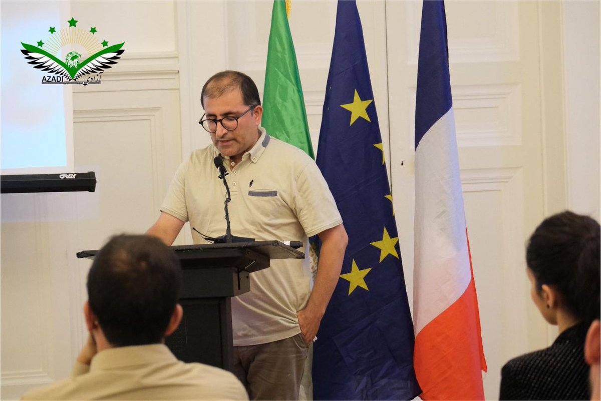 Azadi_Asso's tweet photo. 2/ Premier panel, un rapport sur la situation actuelle de Khorasan/Afghanistan et la domination continue des médias sous le régime des Taliban a été  présenté, en persan et en français, suivi d'un message spécial d'@AhmadMassoud , le leader du Front National de Résistance.
🟤⚪️⚫️ https://t.co/WujIJrqiS0