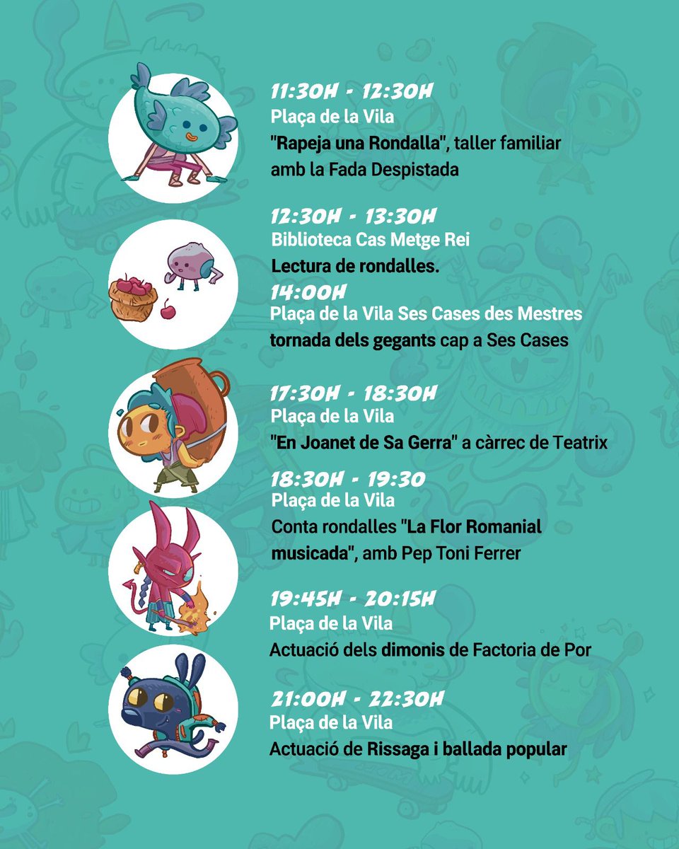 Vet aquí una vegada....  Dissabte 16 de setembre la biblioteca participarà a la Fira de ses Rondalles! T'animes a llegir una rondalla a la biblioteca? Vos hi esperam! <a href="/AjStaMariaCami/">Santa Maria del Camí</a> <a href="/bibliomallorca/">Bibliomallorca</a> #firadesesrondallles