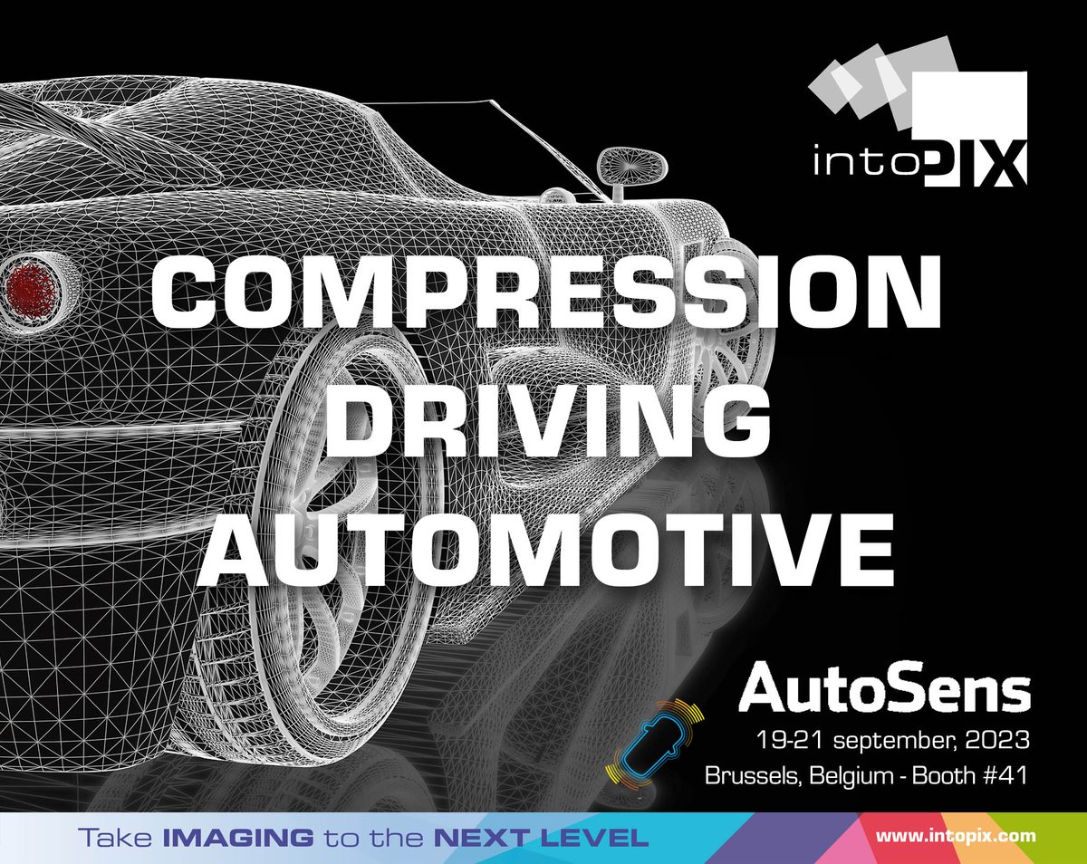 @intoPIX is showcasing groundbreaking lightweight compression tech that's reshaping the auto industry @AutoSens_. Explore our #JpegXS, simplifying connectivity, managing more pixels, & cutting costs while preserving quality & responsiveness. 📰Read More: zurl.co/MeCN