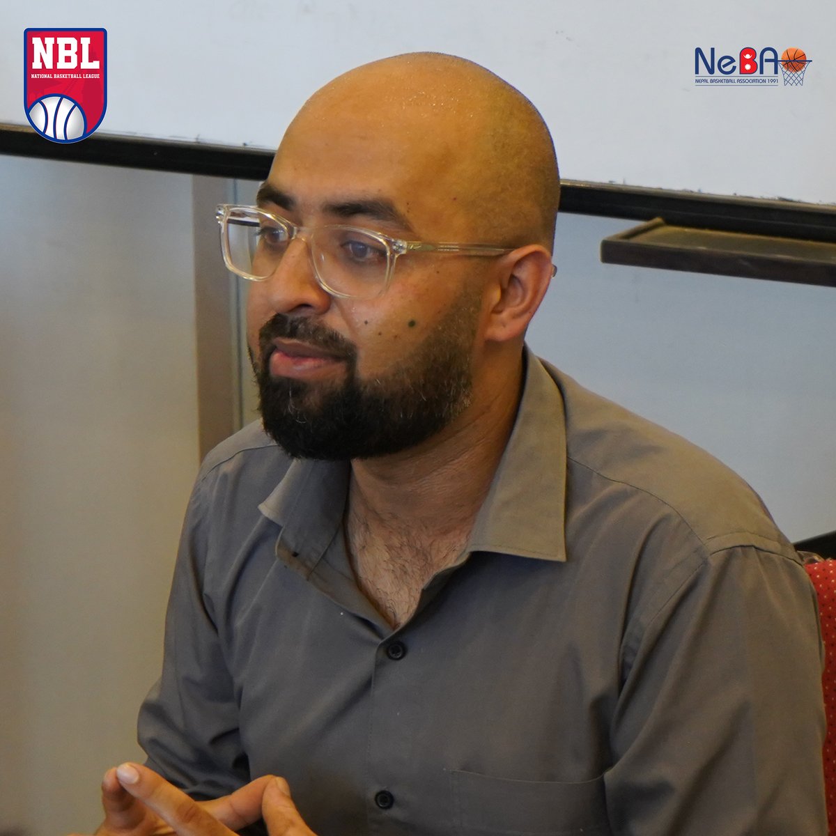 NBL_NEPAL's tweet photo. A glimpse of our #collegeactivation for the #ForTheFuture talk show at Goldengate International College ✌️

#DSEN #NSC #NeBA #NBLNepal #Digifly #basketball #ballislife #talkshow #futureofbasketball https://t.co/1sA2tipEI4