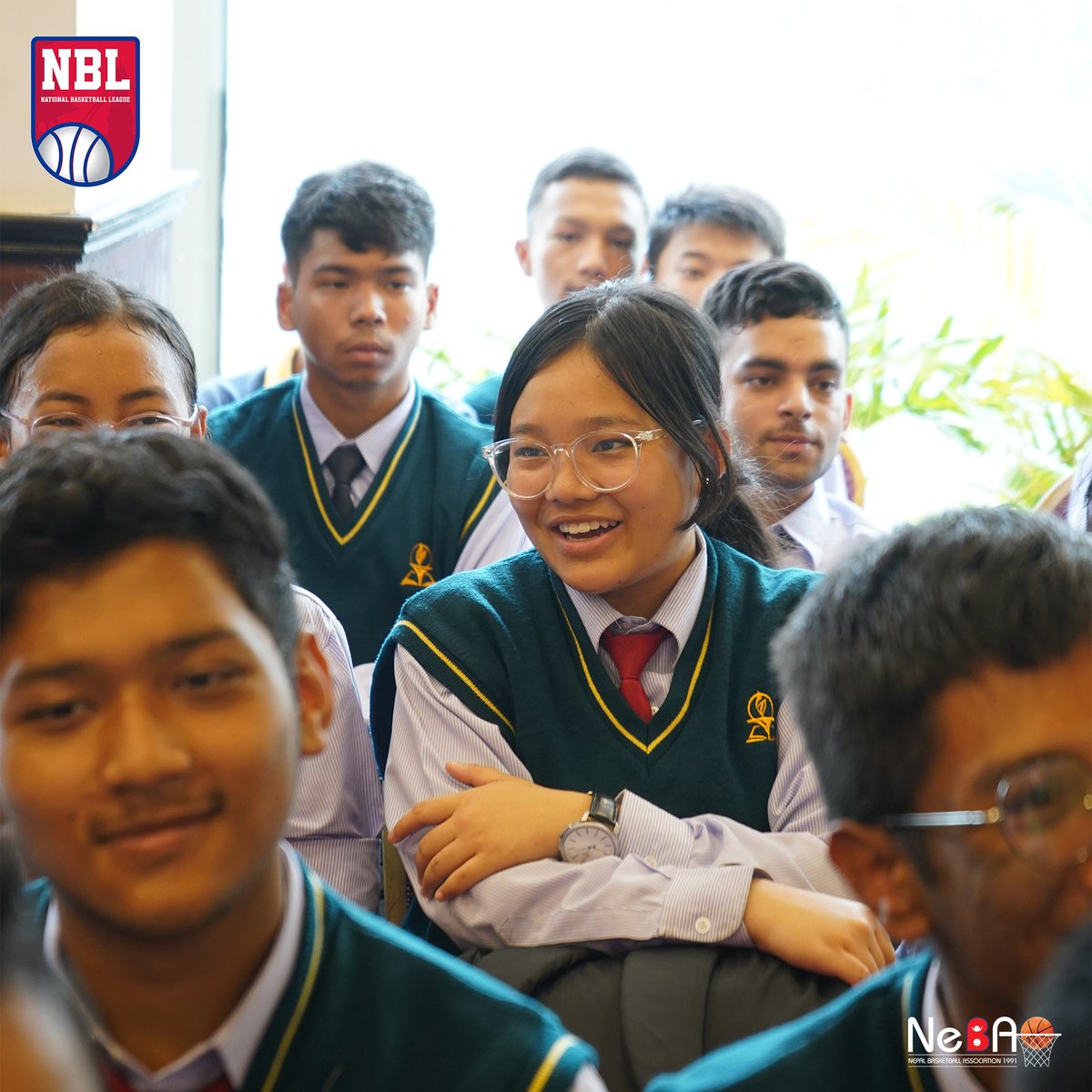 NBL_NEPAL's tweet photo. A glimpse of our #collegeactivation for the #ForTheFuture talk show at Goldengate International College ✌️

#DSEN #NSC #NeBA #NBLNepal #Digifly #basketball #ballislife #talkshow #futureofbasketball https://t.co/1sA2tipEI4