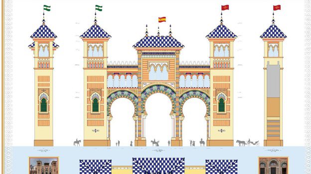 Cosas que nos hacen felices: La Presentación de la portada para la #FeriadeAbril. En 2024, la portada se inspirará en el Museo de Artes y Costumbres Populares de #Sevilla.