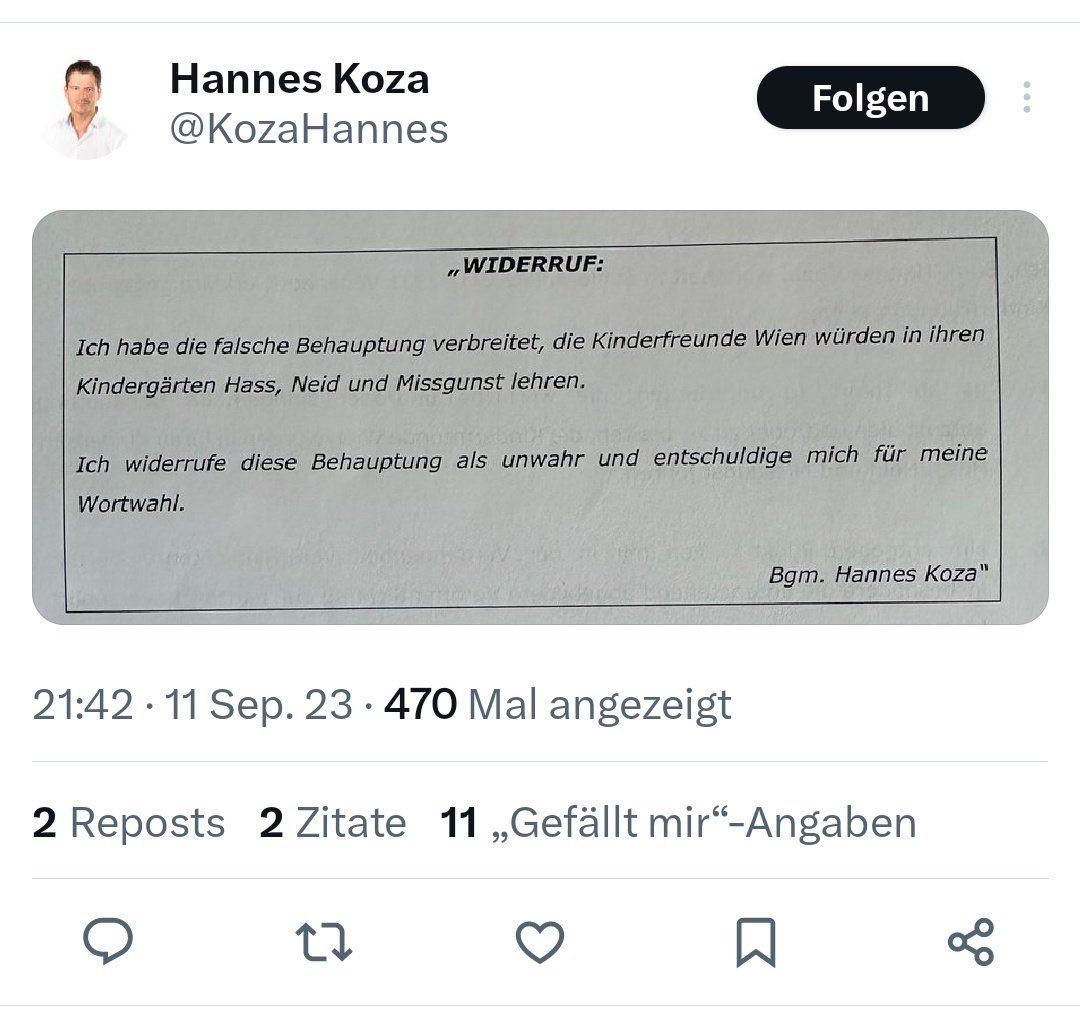 Bitte keinesfalls teilen, Hr. Koza möchte das nicht. ☝️🤡