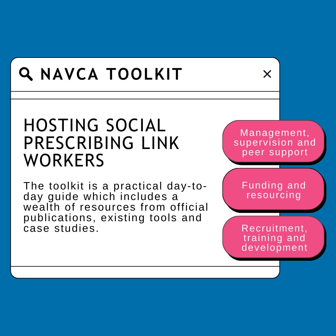 NASPTweets's tweet image. Are you hosting #SocialPrescribing Link Workers? 

NASP, @NAVCA &amp;amp; @Spiritof2012 developed this new toolkit that helps PCNs and host organisations establish, develop and maintain a sustainable and effective social prescribing scheme in your area.

Toolkit - bit.ly/3E1tbwa