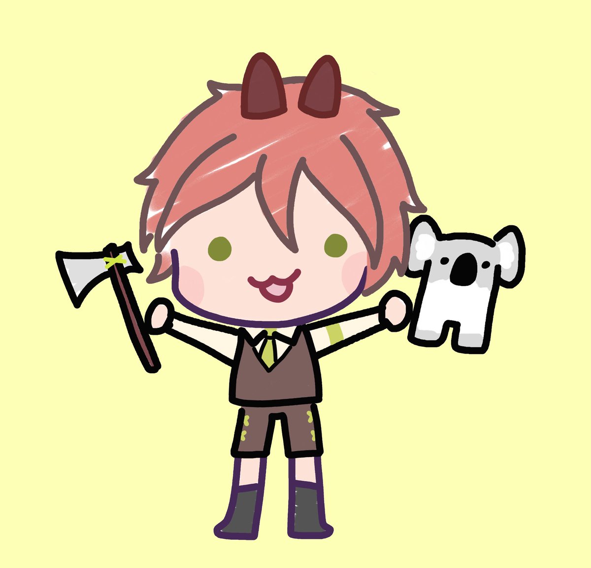 Happy Birfday Emu!!! I love your art so much it's so pretty 🧡
I hope you have a lovely day today! I'll let you borrow my kowawa... just dont murder it or anything-