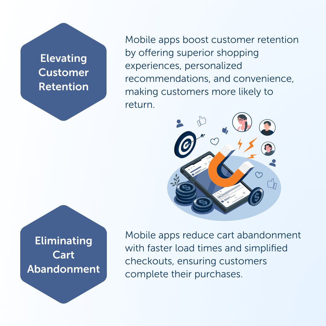 BrainCode_CM's tweet image. In today's ever-evolving world of e-commerce, having a competitive edge is crucial. Enter the mobile app – a powerful tool that can transform your Shopify store into a thriving business.
Here are the top 5 reasons why your online store should invest in a mobile app: