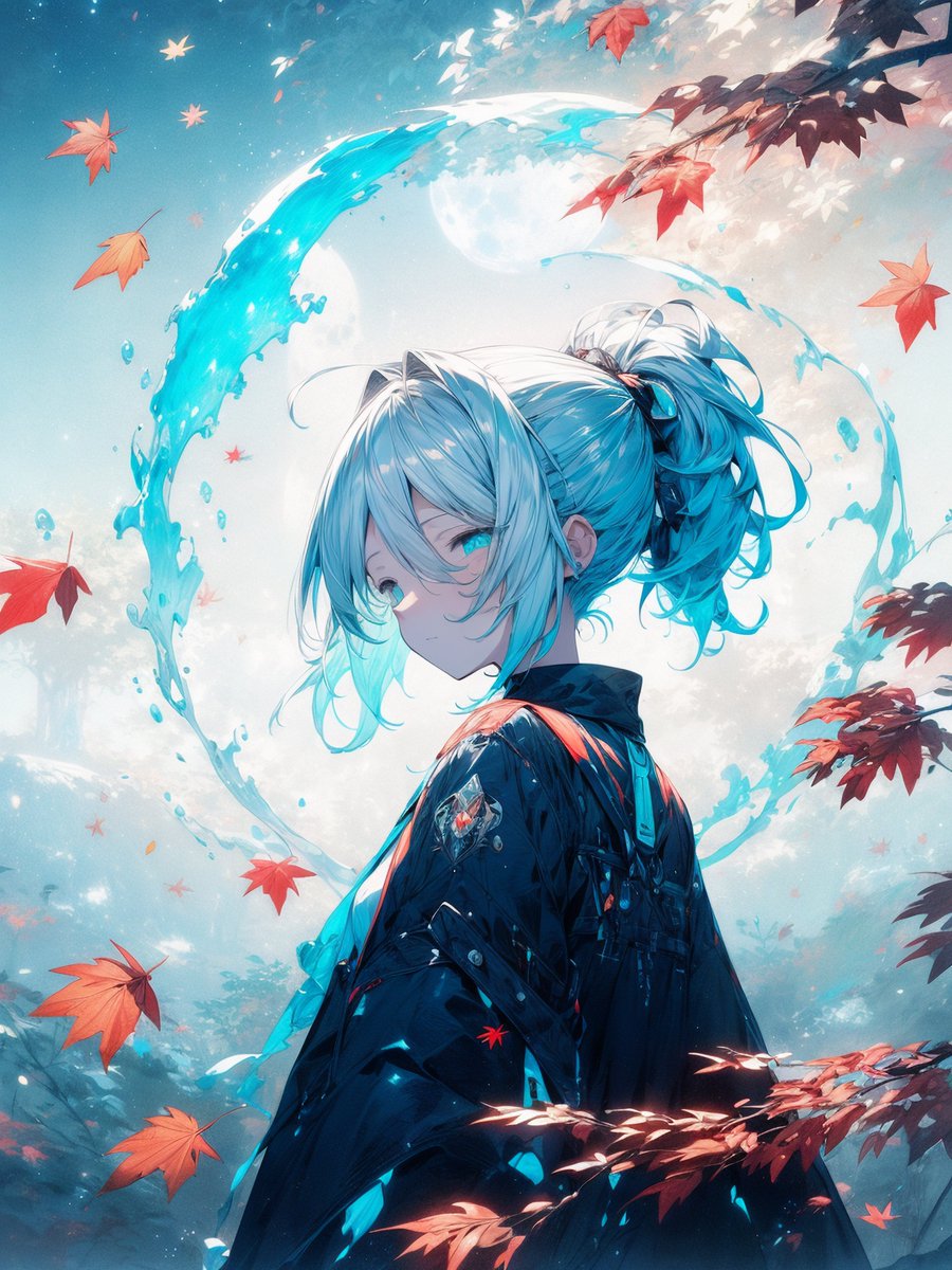 karintou_ill's tweet image. 秋月は青を織る
紅の葉は舞い
静寂を歓迎する。

#exceptions
#AIイラスト