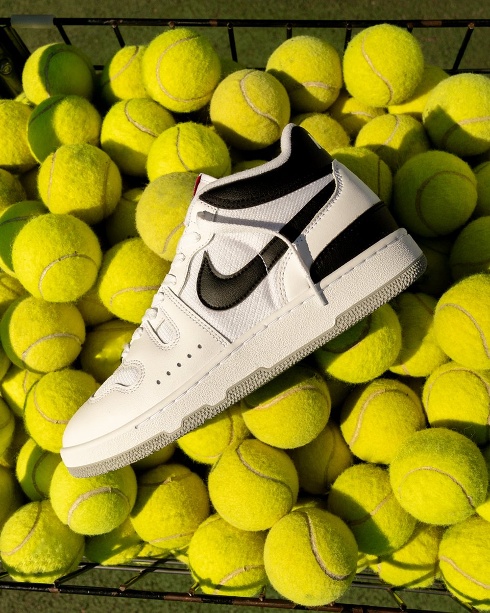 Footpatrol_ldn's tweet photo. Introduced in 1984, made famous by tennis legend Jon McEroe Nikes latest iteration of the 'Attack' arrives in 'White/Black'. Launching in-store and online Thursday 14th September (available online from 08:00AM BST).

#Footpatrol #TEAMFP #Nike #NikeTennis #NikeRetro #NikeAttack https://t.co/mgWe2fQmPs