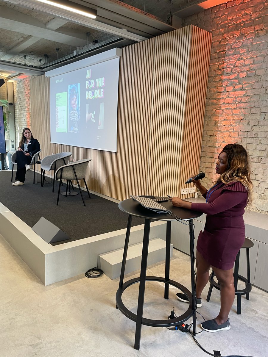 DemocracyR's tweet photo. 👉 Let's turn to the problems and solutions for inclusive AI practices. 

With @Luisa_FMachado&amp;  @mutalenkonde, we will look at how AI might perpetuate systemic biases and how to counter them. 

Watch ➡️ https://t.co/CPCpOkuFYf

#DisinfoCon23 https://t.co/yjg2QTs5Ja