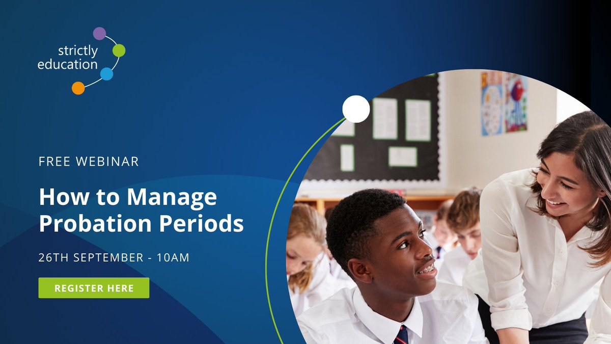 Join Our FREE Webinar: “How to Manage Probation Periods” 📆 Date: 26thSeptember 🕒 Time: 10:00 Register your FREE place here: bit.ly/45I5K7c #HRWebinar #education #educationmanagement #schools #academies #multiacademytrusts #Recruitment #Probation